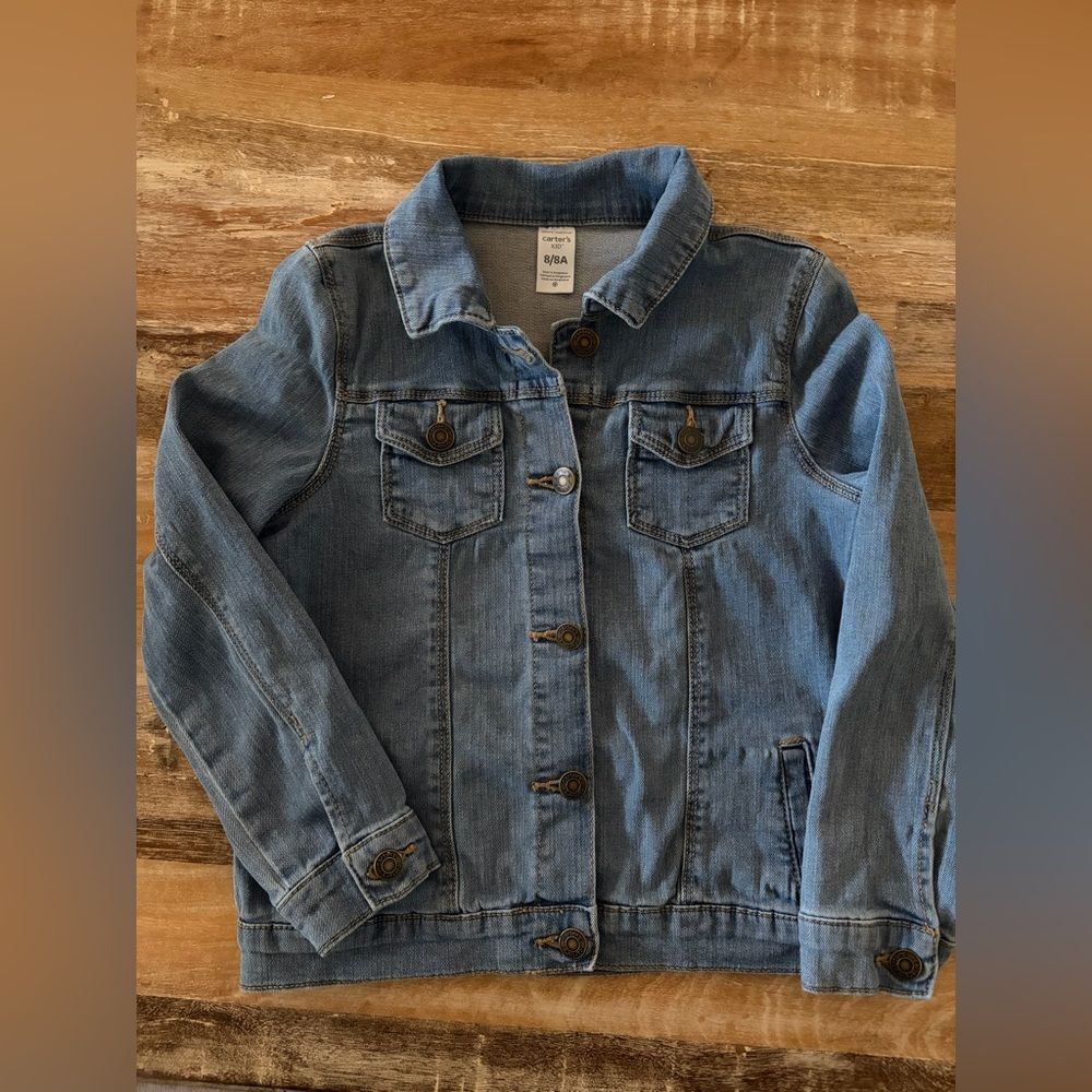 Carter's Classic Light‎ Blue Denim Jacket, Size 8 / 8A